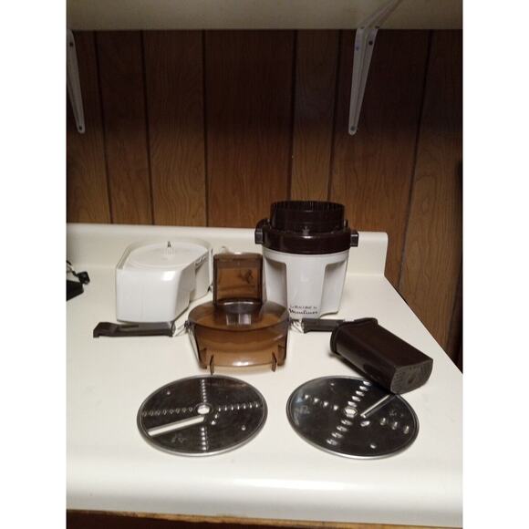 Vintage La Machine By Moulinex Food Processor Deluxe Model 390 Tested & Working - Picture 5 of 6